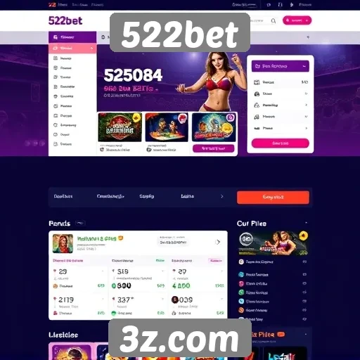 Interface intuitiva do site 522bet facilita a navegação