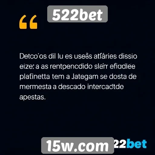 Feedback dos usuários sobre o atendimento da 522bet